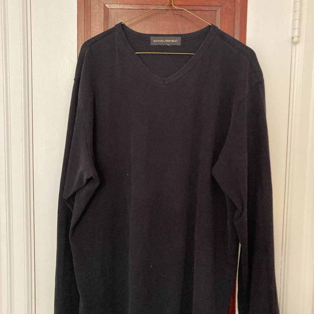 v-neck long sleeve v t-shirt henley style